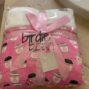 Birdie bean Pink Coffee Cup Blanket
